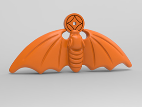 金币蝙蝠电脑精雕图纸_五轴玉石雕刻机厂家