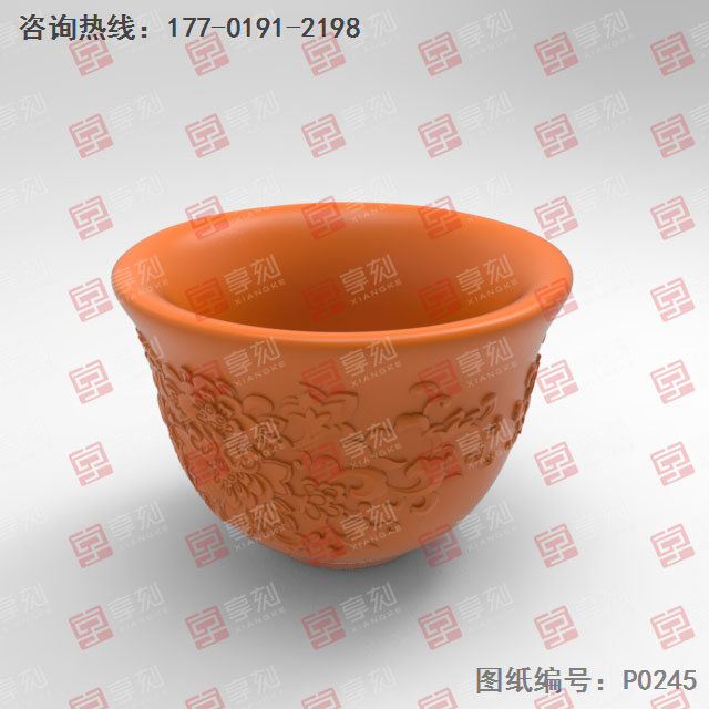 玉石陶瓷茶杯电脑精雕图纸_五轴玉石雕刻机厂家