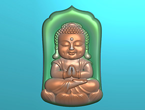 宝宝佛玉石翡翠电脑雕刻精雕图纸_五轴雕刻机厂