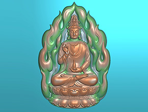 观音菩萨玉石电脑雕刻精雕图纸_五轴雕刻机厂家