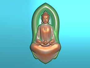 佛祖吊坠玉石精雕图纸_五轴雕刻机厂家