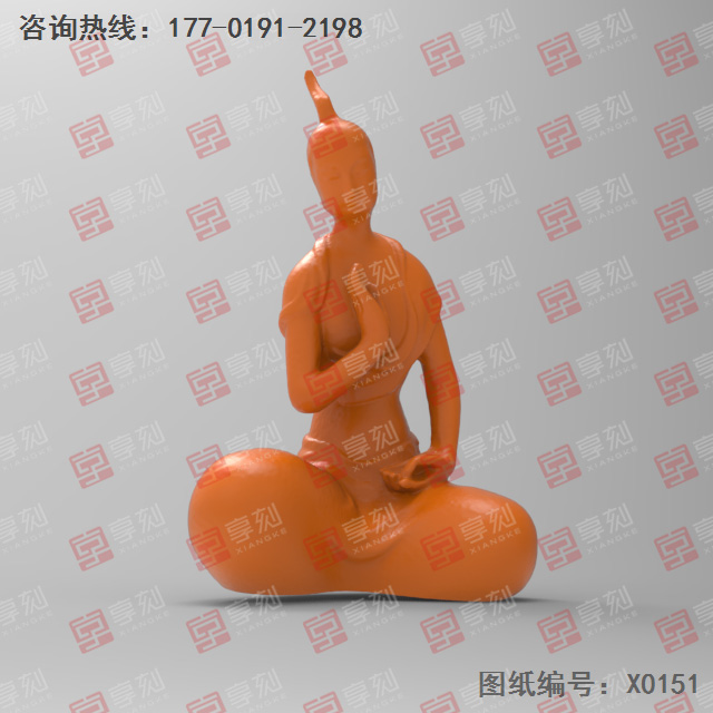 佛像摆件立体电脑精雕图纸_五轴雕刻机厂家