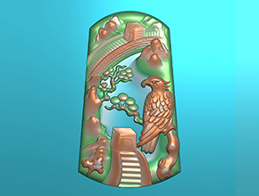 玉石老鹰牌子电脑精雕机图纸_五轴雕刻机厂家