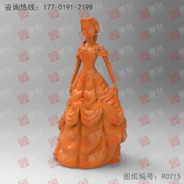 白雪公主人物3d立体模型图纸_五轴雕刻机厂家