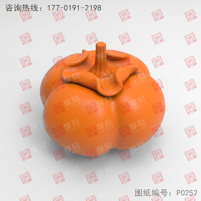 好事柿子摆件工艺品电脑精雕图_五轴雕刻机厂家
