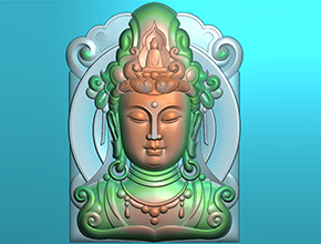 观音玉石挂件电脑精雕图_五轴雕刻机厂家