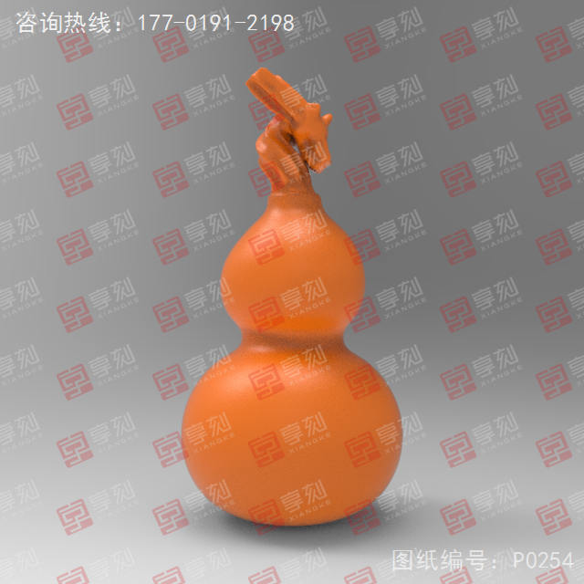 葫芦手把件电脑精雕图_五轴雕刻机厂家