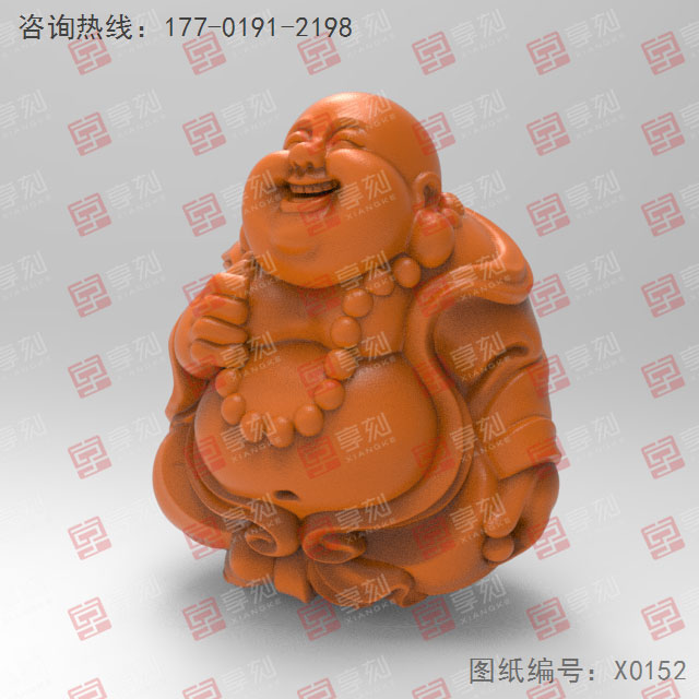 弥勒佛立体电脑雕刻精雕图_五轴雕刻机厂家