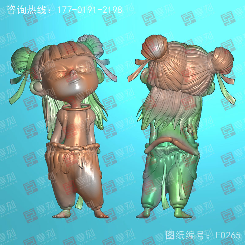 哪吒浮雕人物精雕图纸_享刻玉石雕刻机