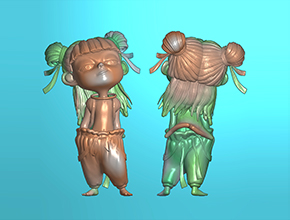 哪吒浮雕人物精雕图纸_享刻玉石雕刻机