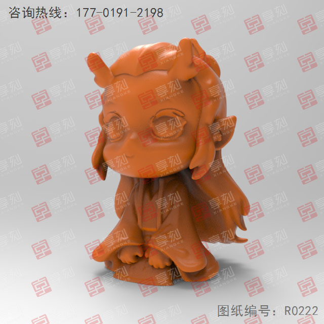 Q版敖丙立体摆件3d打印模型STL 享刻五轴雕刻机