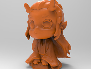 Q版敖丙立体摆件3d打印模型STL 享刻五轴雕