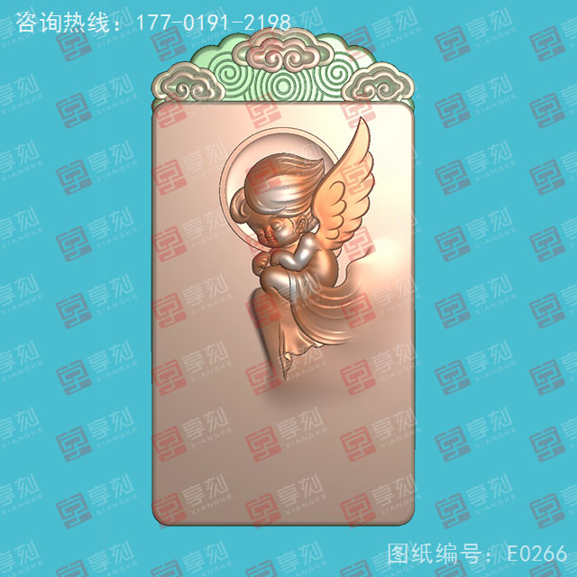 小天使玉石电脑精雕图JDP玉雕_享刻玉石雕刻机厂家