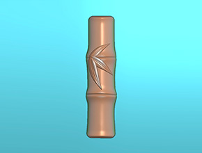 竹子吊坠玉石电脑精雕图_玉石雕刻机厂家