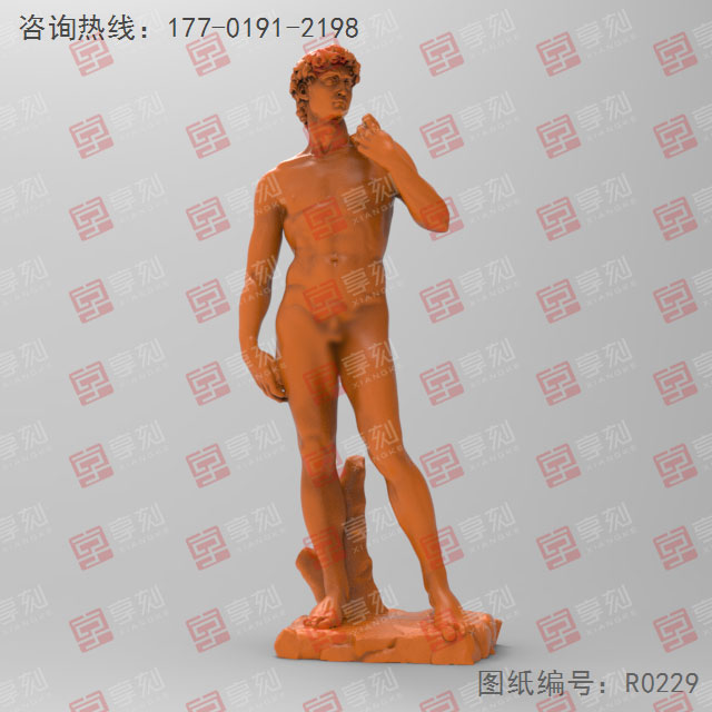 人物雕像3d模型图STL精雕图_五轴玉石雕刻机厂家
