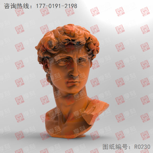 人物雕塑3d立体STL模型图纸_五轴玉石雕刻机厂家