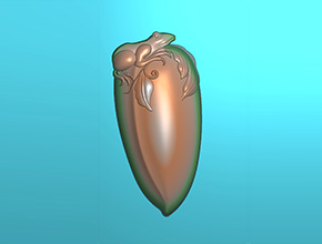 福娃吊坠玉石电脑精雕图_翡翠雕刻机厂家