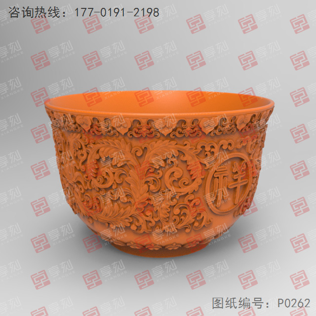 玉石玻璃碗3d雕刻模型图纸_享刻五轴雕刻机厂家