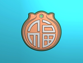 小平安牌玉石雕刻电脑图纸_享刻玉石雕刻