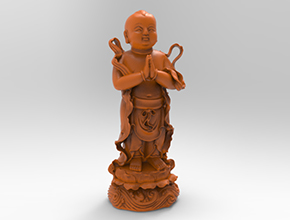 金童立体摆件工艺品3d模型图stl_享刻五轴