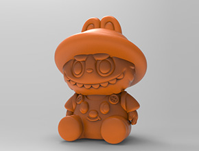 背书包拉布布摆件立体3d模型图stl_享刻五