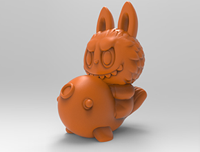 锦鲤拉布布电脑3d模型图stl_享刻五轴雕刻