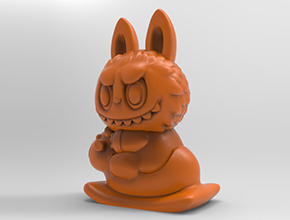 卡巴拉布布电脑3d模型图stl_享刻五轴雕刻