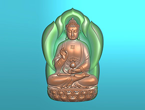 佛祖玉石电脑数控精雕图纸_享刻玉石雕刻