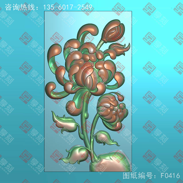 四君子梅花玉石电脑数控精雕图纸_享刻玉石雕刻机