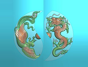 龙凤玉石电脑数控精雕图纸_享刻玉石雕刻机