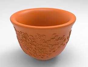 玉石陶瓷茶杯电脑精雕图纸_五轴玉石雕刻机厂家